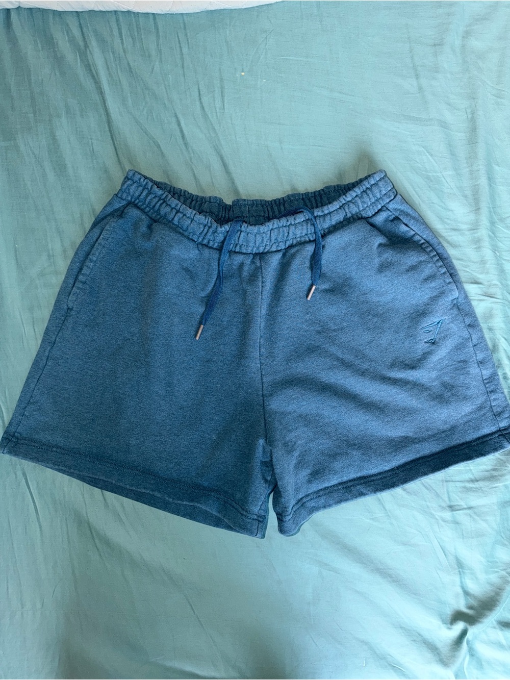 Gymshark Teal Drawstring Athletic Shorts